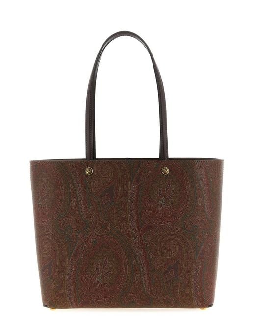 Etro Brown Medium ' Essential' Shopping Bag