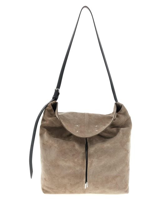 Maison Margiela Brown 'drawstring Hobo' Small Shoulder Bag for men