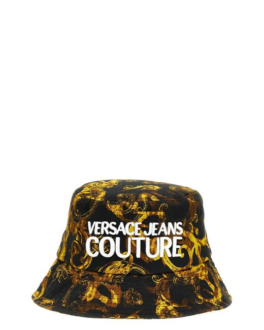 Versace Black 'barocco' Bucket Hat for men