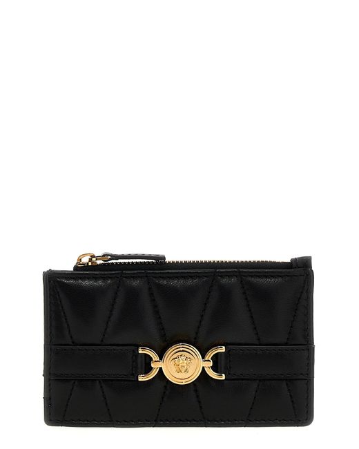 Versace Black 'Medusa' Card Holder