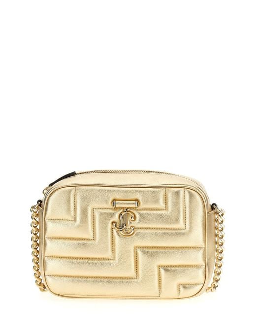 Jimmy Choo Metallic 'Avenue Camera' Crossbody Bag