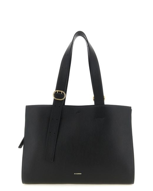 Jil Sander Black Shopping Bag