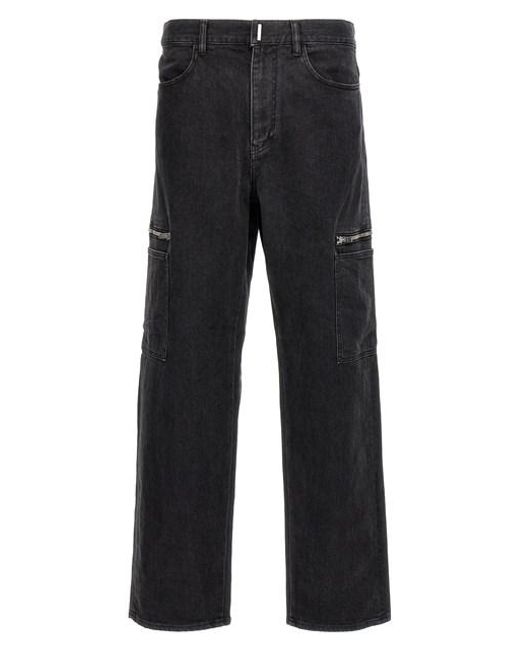 Jeans cargo di Givenchy in Black da Uomo