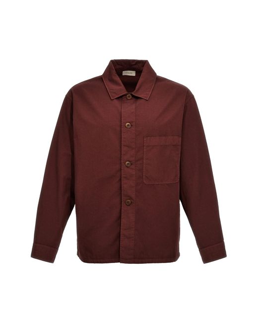 Lemaire Red 'ls Pyjama' Shirt for men