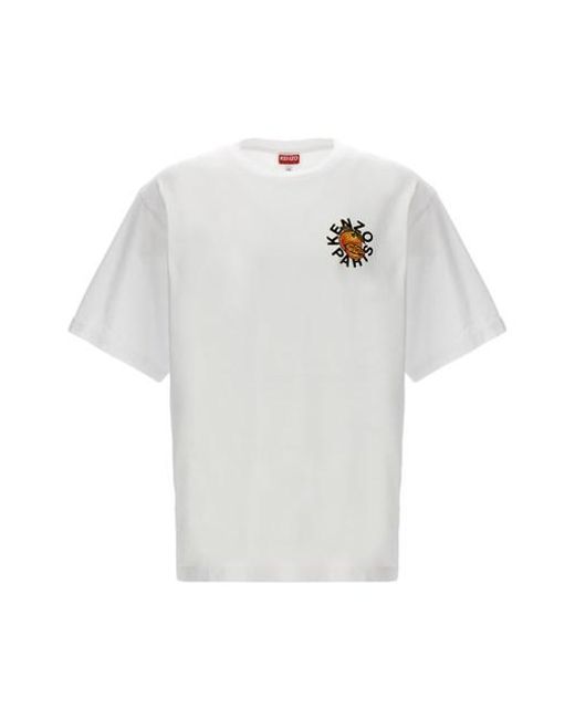KENZO White ' Orange' T-shirt for men