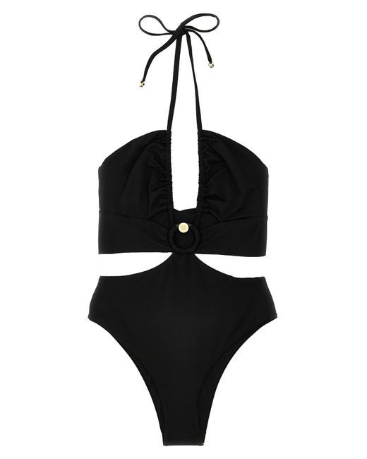 Max Mara Black 'cleopatra' One-piece Swimsuit