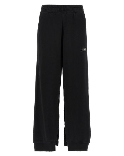 MM6 by Maison Margiela Black 'numeric Signature Mm6' joggers