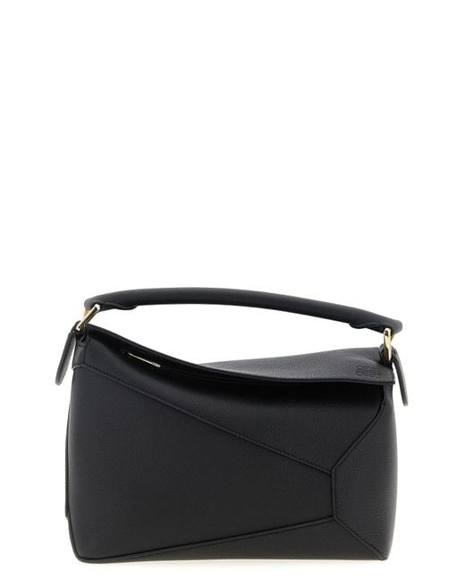 Loewe Black Kleine Handtasche "Puzzle Edge"