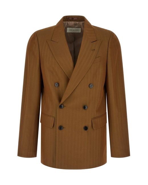 Dries Van Noten Brown 'barry' Blazer for men