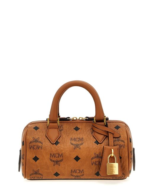 MCM Brown 'ella Boston Mini' Handbag