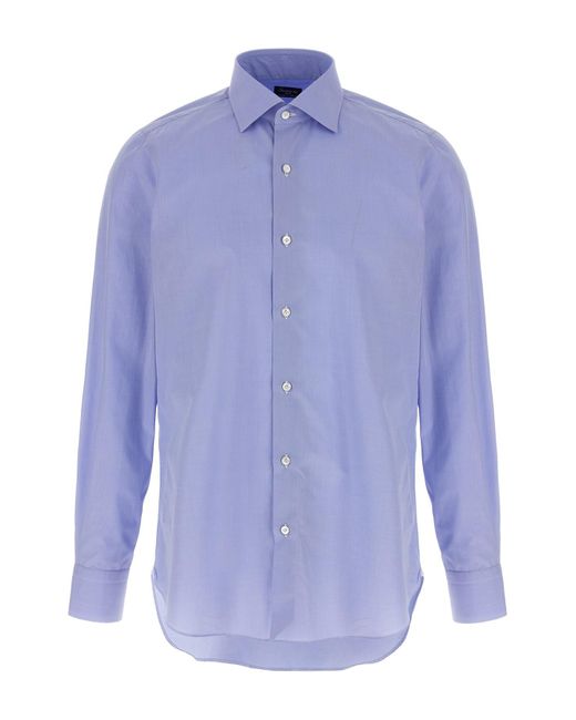 Finamore 1925 Blue 'napoli' Shirt for men