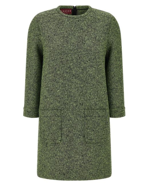 Gucci Green 'mouliné' Dress