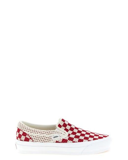 Sneaker 'Classic Slip-On Checkerboard' di Vans in Pink da Uomo