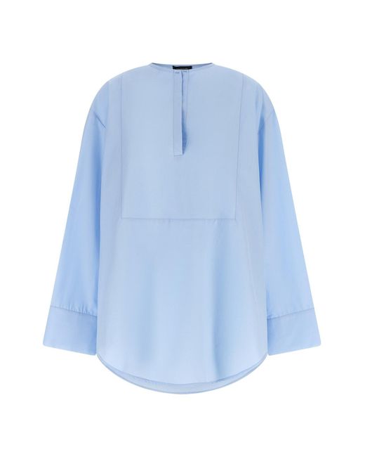 Fabiana Filippi Blue Poplin Shirt