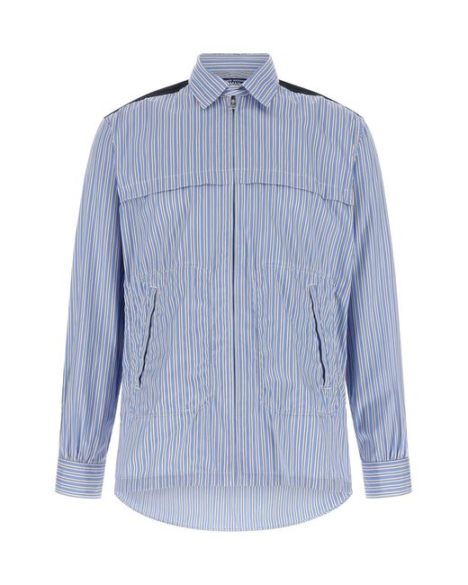 Junya Watanabe Blue Denim Insert Shirt for men