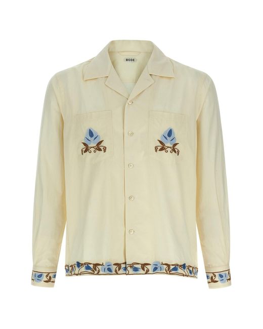 Bode Natural 'noveau Vine' Shirt for men