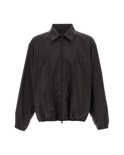 Ssstein Black Collar Jacket for men