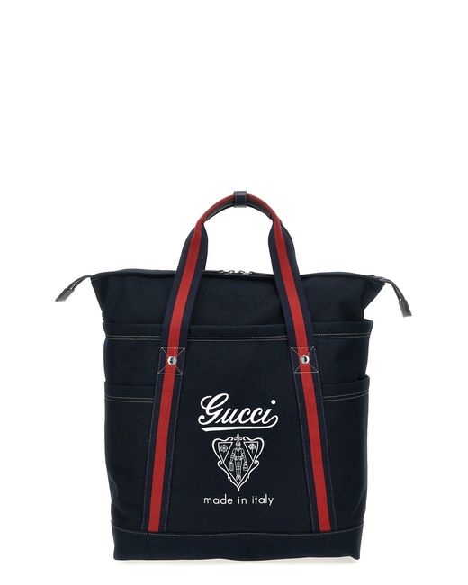 Gucci Blue Large Coat Of Arms Shopping for men