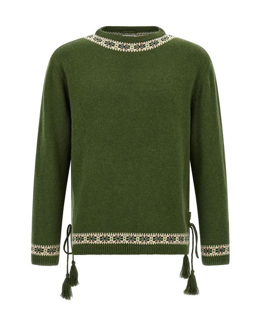 Bode Green 'moritz' Sweater for men