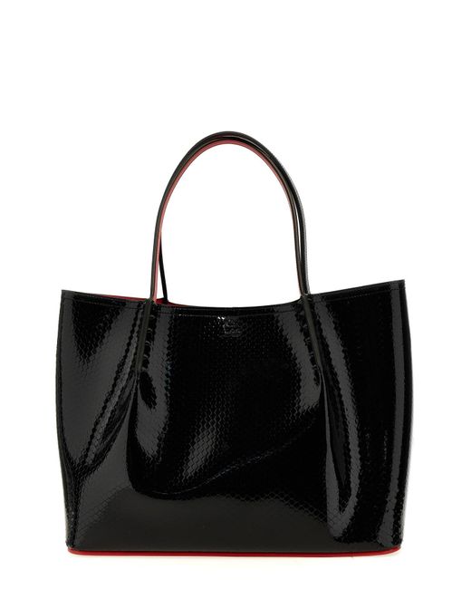 Christian Louboutin Black 'cabarock Large' Shopping Bag