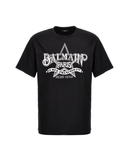 Balmain Black ' Star' T-shirt for men