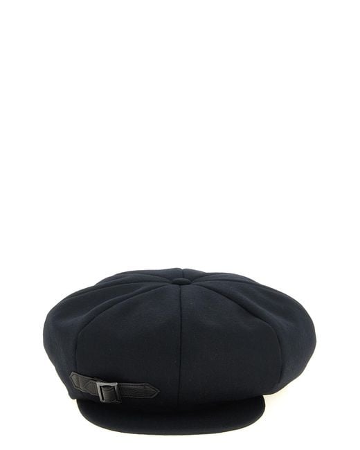 Yohji Yamamoto Black '8 Panel Casquette' Hat for men