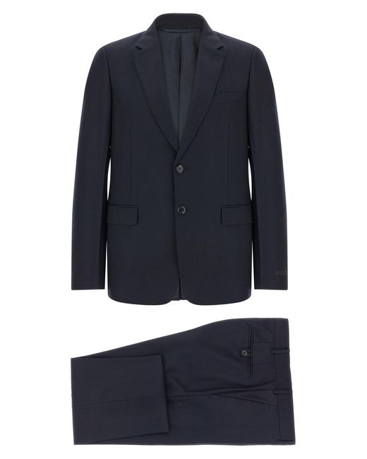 Prada Blue Pinstriped Dress for men