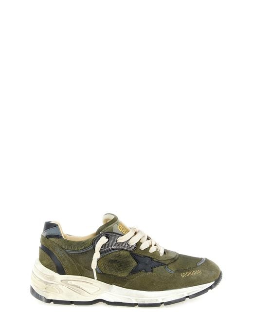 Golden Goose Deluxe Brand Green 'running Dad New' Sneakers