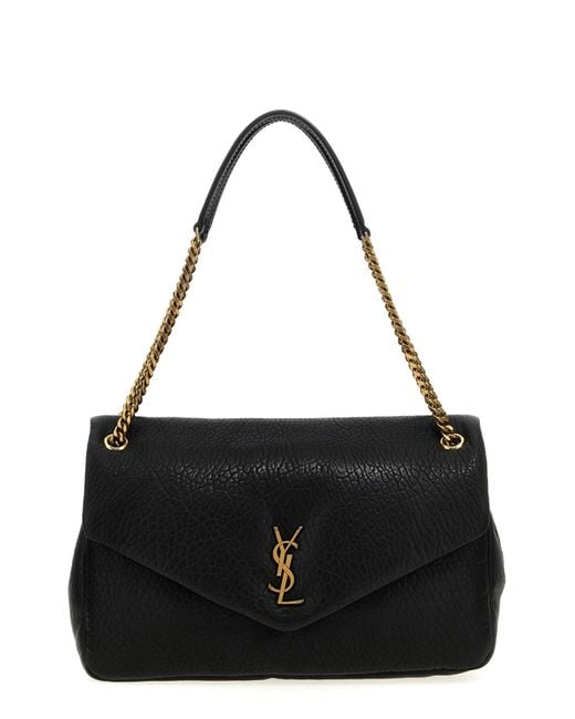 Saint Laurent Black 'calypso' Large Shoulder Bag