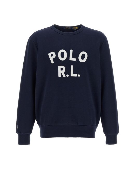 Polo Ralph Lauren Blue Logo Sweatshirt for men