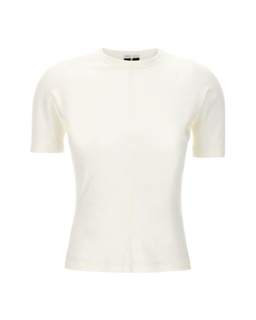 Y-3 White 'fitted' T-shirt