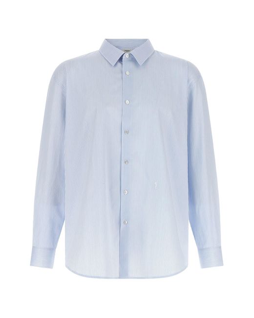 Saint Laurent Blue 'cassandre' Shirt for men