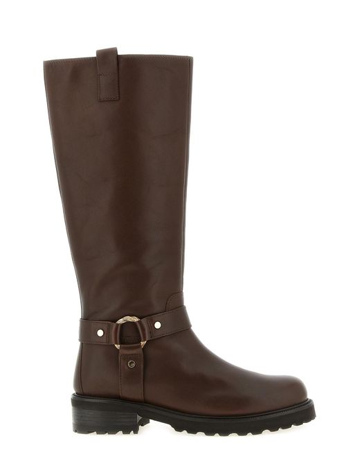 Twinset Brown Torchon Ring Boots