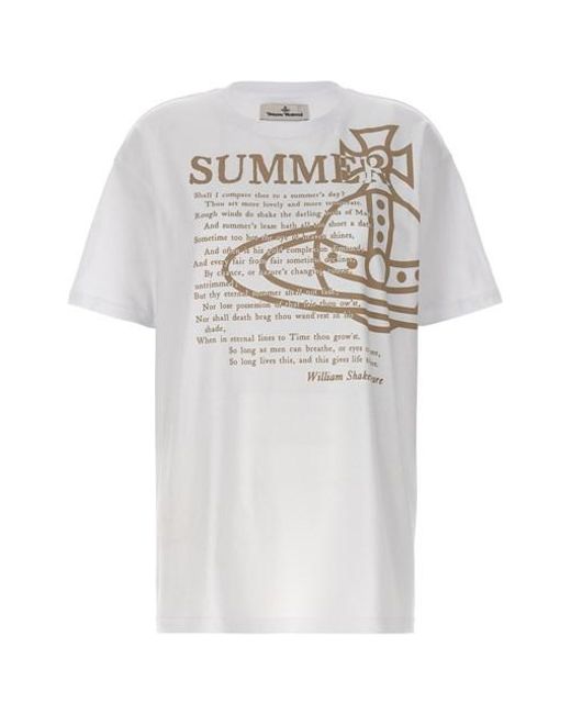 T-shirt 'Summer' di Vivienne Westwood in White