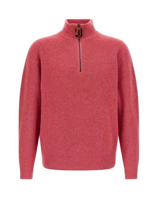 J.W. Anderson Red Half-zip Sweater for men