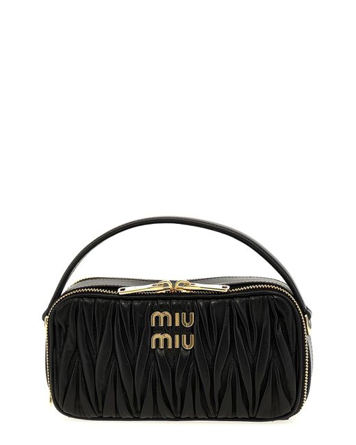 Miu Miu Black Matelassé Handbag for men