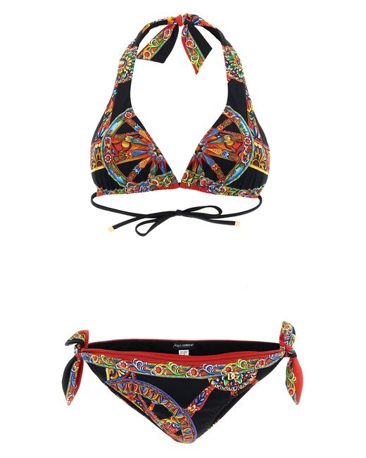 Dolce & Gabbana Multicolor 'carretto' Bikini