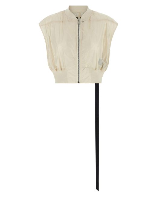 Rick Owens Natural 'tatlin Bomber' Vest
