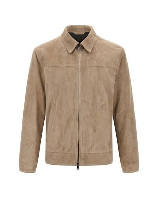 Brioni Natural Suede Blouson for men