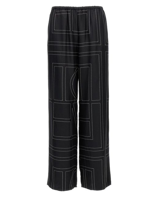 Totême Black 'monogram' Pants