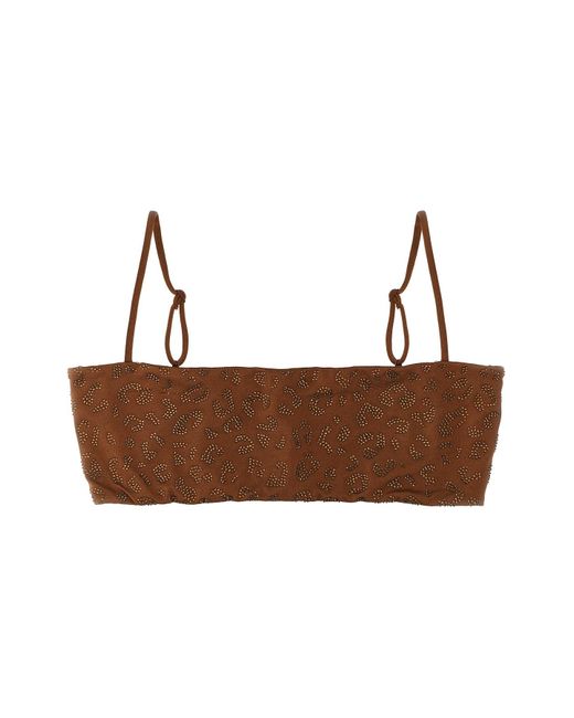 Mc2 Saint Barth Brown 'athena' Bikini Top