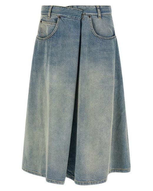 Maison Margiela Blue Wrap Skirt