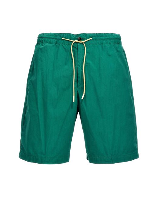 PT Torino Green Elastic Shorts for men