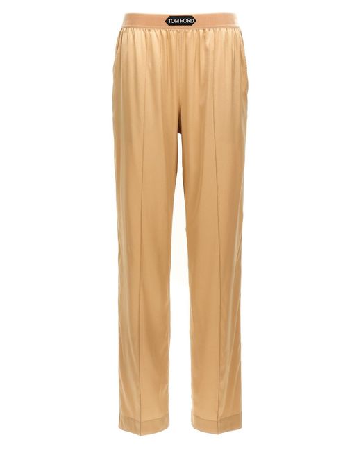 Tom Ford Natural Silk Pants