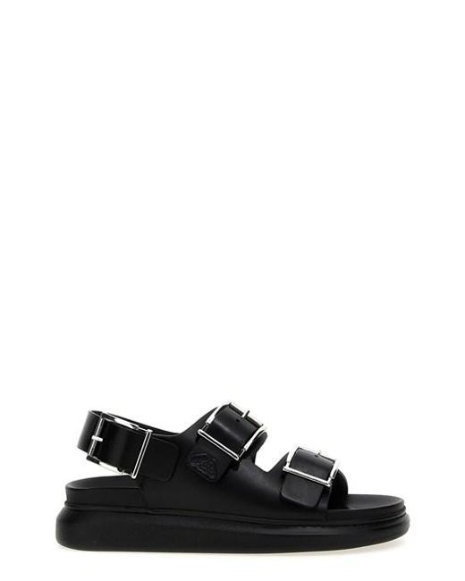 Alexander McQueen Black Flat Sandals for men