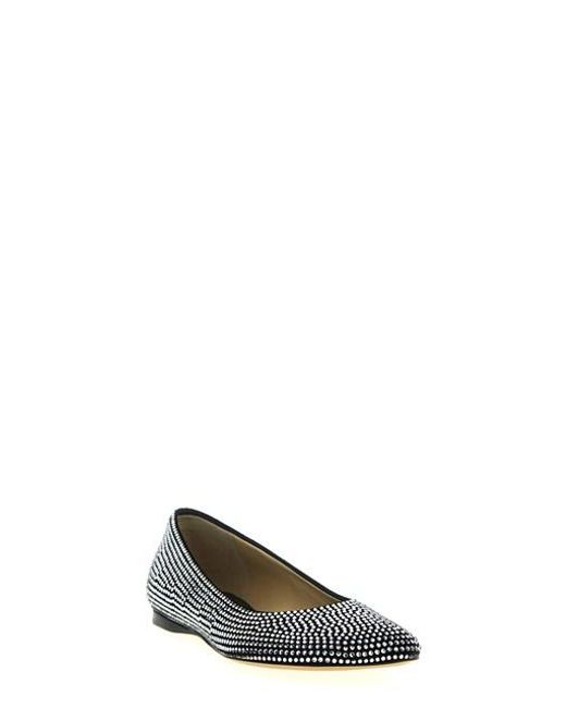 Ballerine nere con dettaglio strass di Loewe in Metallic