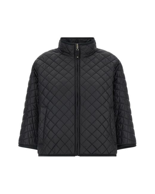 Max Mara Black 'delfina' Reversible Hood