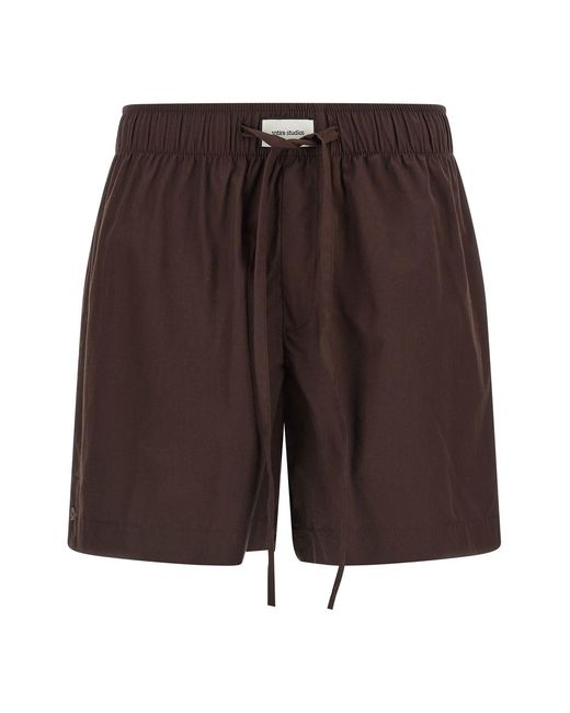 Entire studios Brown 'pajama' Shorts