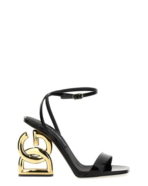 Dolce & Gabbana Black 'keira' Sandals