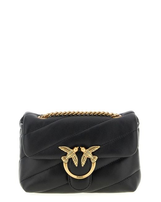 Pinko Black 'baby Love Puff' Crossbody Bag